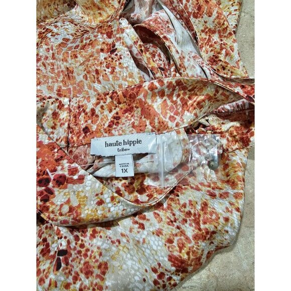 NWOT Women's Haute Hippie Tribe Layered Animal Print A395832 Size 1X - Picture 5 of 7